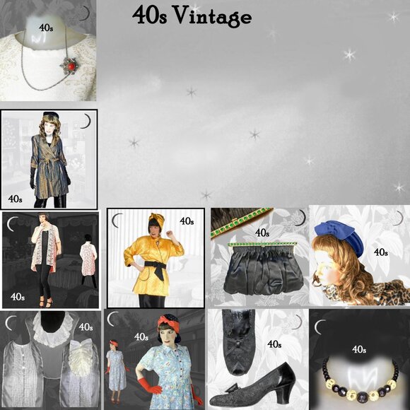 Vintage Satin Lounge Jacket, Quilted Smoking Robe, 1940s 40s Forties - Picture 11 of 14